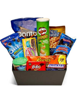 Candy and Junk Food Gift Basket